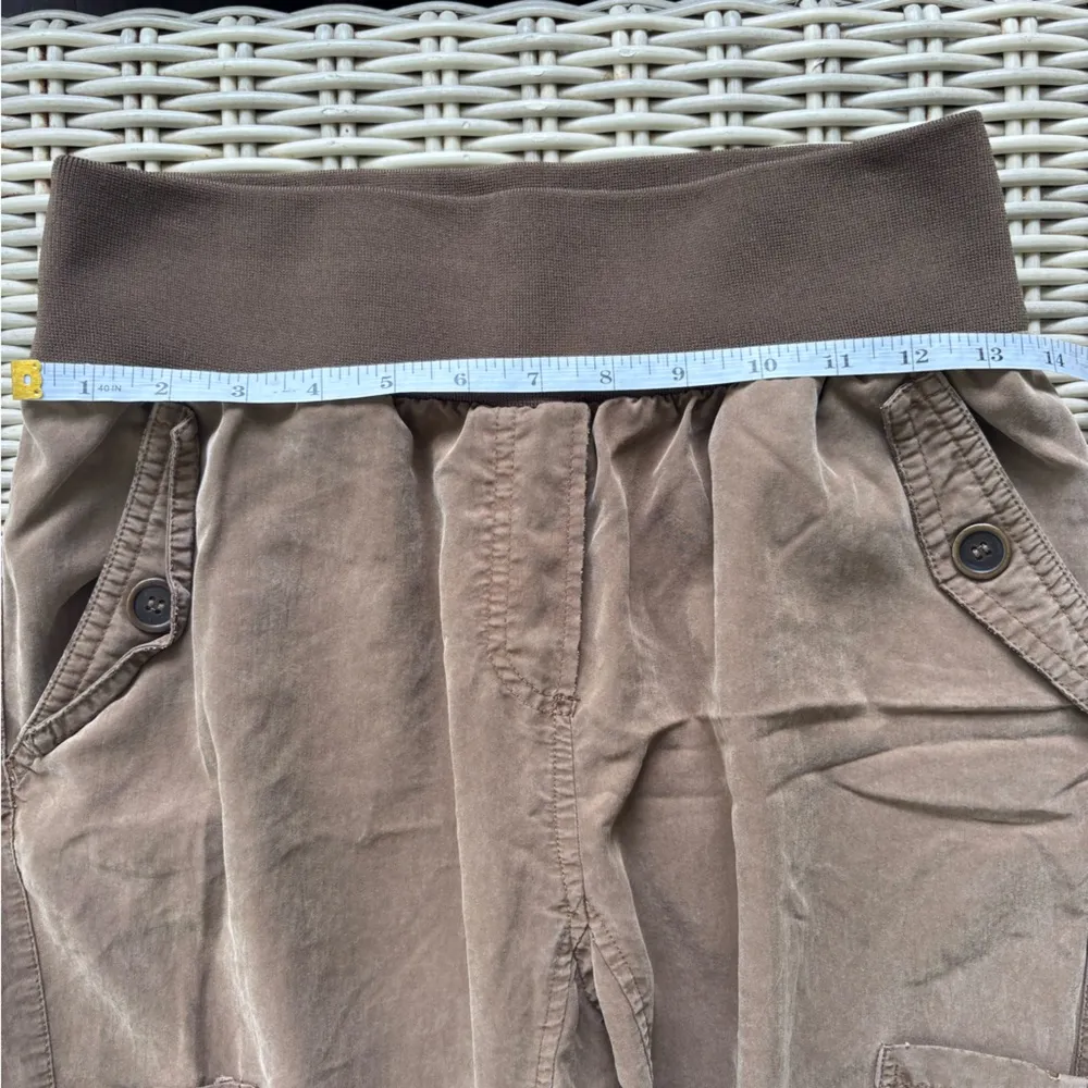 Maeve High Rise Lyocel Utility Cargo Joggers XS boho workwear layered staple‎ - Image 8