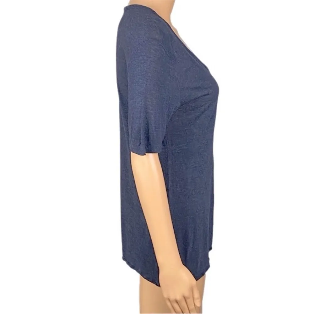 ALEXANDER WANG/REVOLVE dark blue heather, lightweight V - Image 3