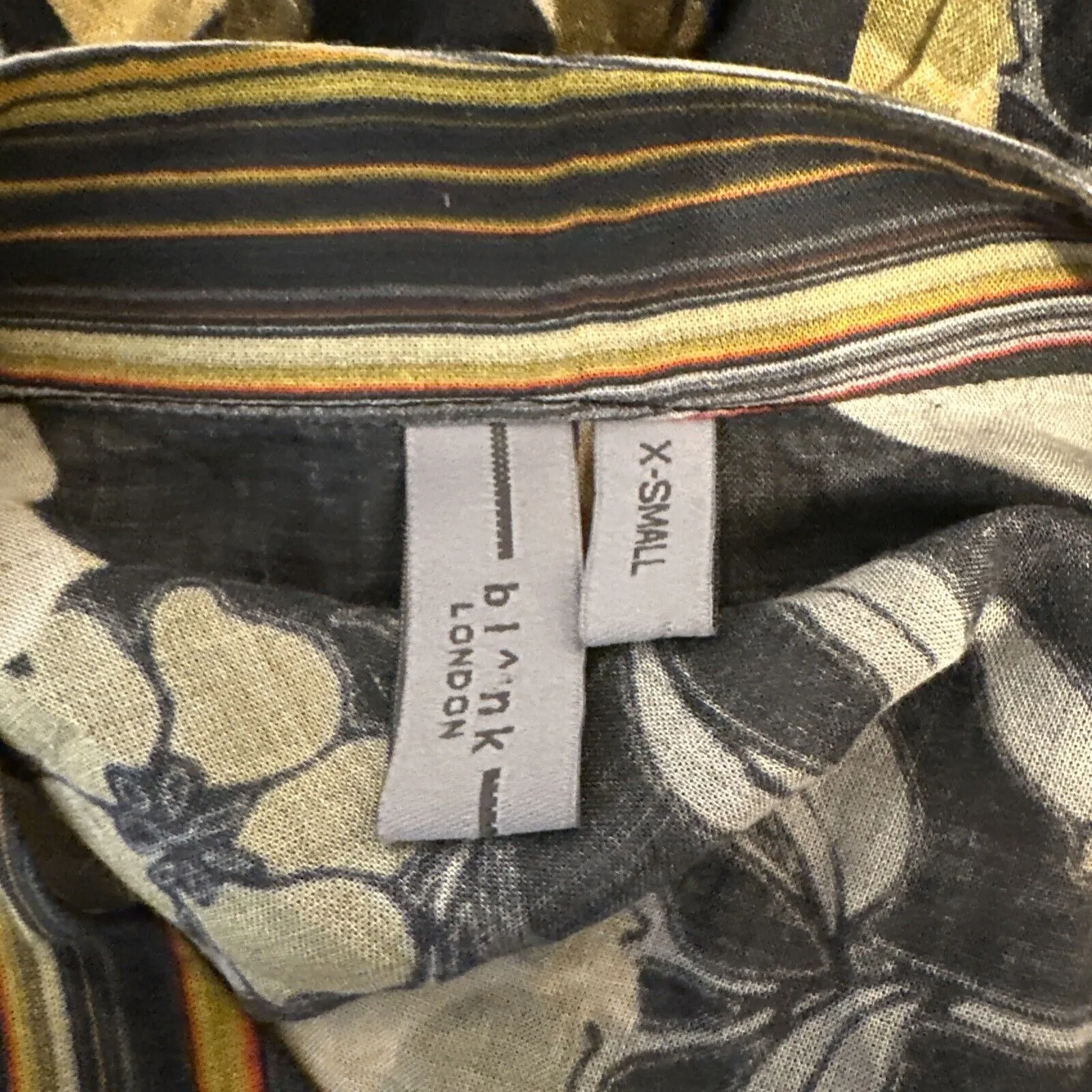 Blank London Womens Be A Good Girl Shirt Dress XS Floral Multicolor 3/4 Sleeve - Image 8