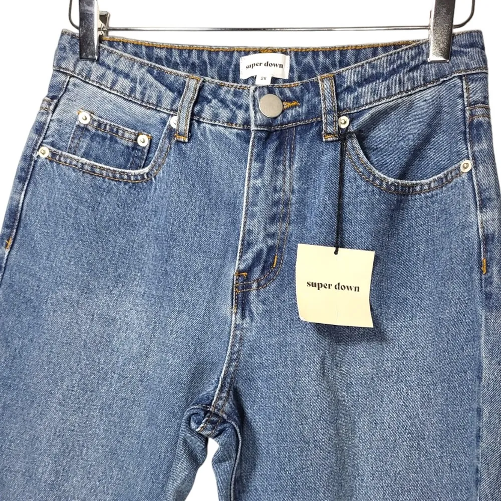 NWT Superdown x Revolve Mid Rise Jeans in Medium Wash - Image 10