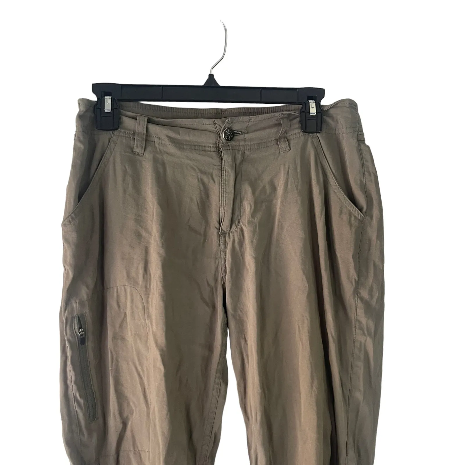 Khombu‎ Women's Size Small Green Cargo Outdoor Cropped Pants - Image 2