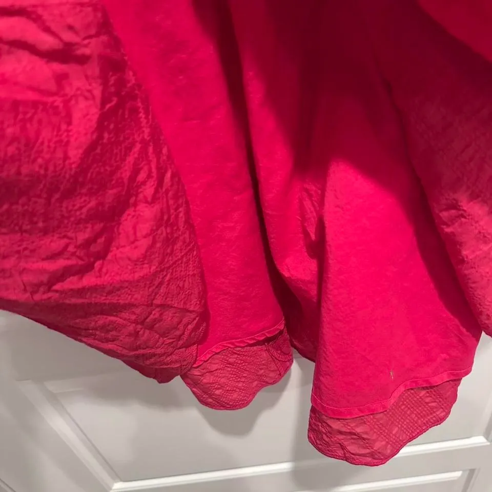 J.Crew Raspberry Pink Strapless‎ Sun Dress Cotton Sz 8 - Image 6