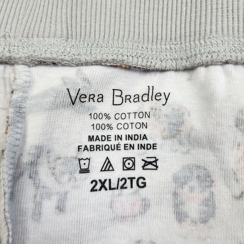 Vera Bradley Plus Ribbed Jogger Pajama Pants Dog Show Lounge Bottom 2XL - Image 3