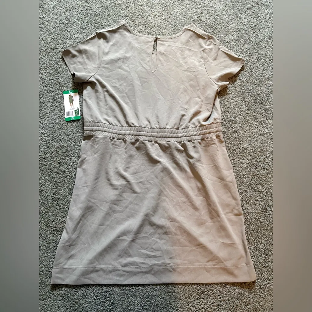 32 Degrees Soft Twill Drawstring Dress 1748960 Shadow Green Womens Size XL NWT - Image 11