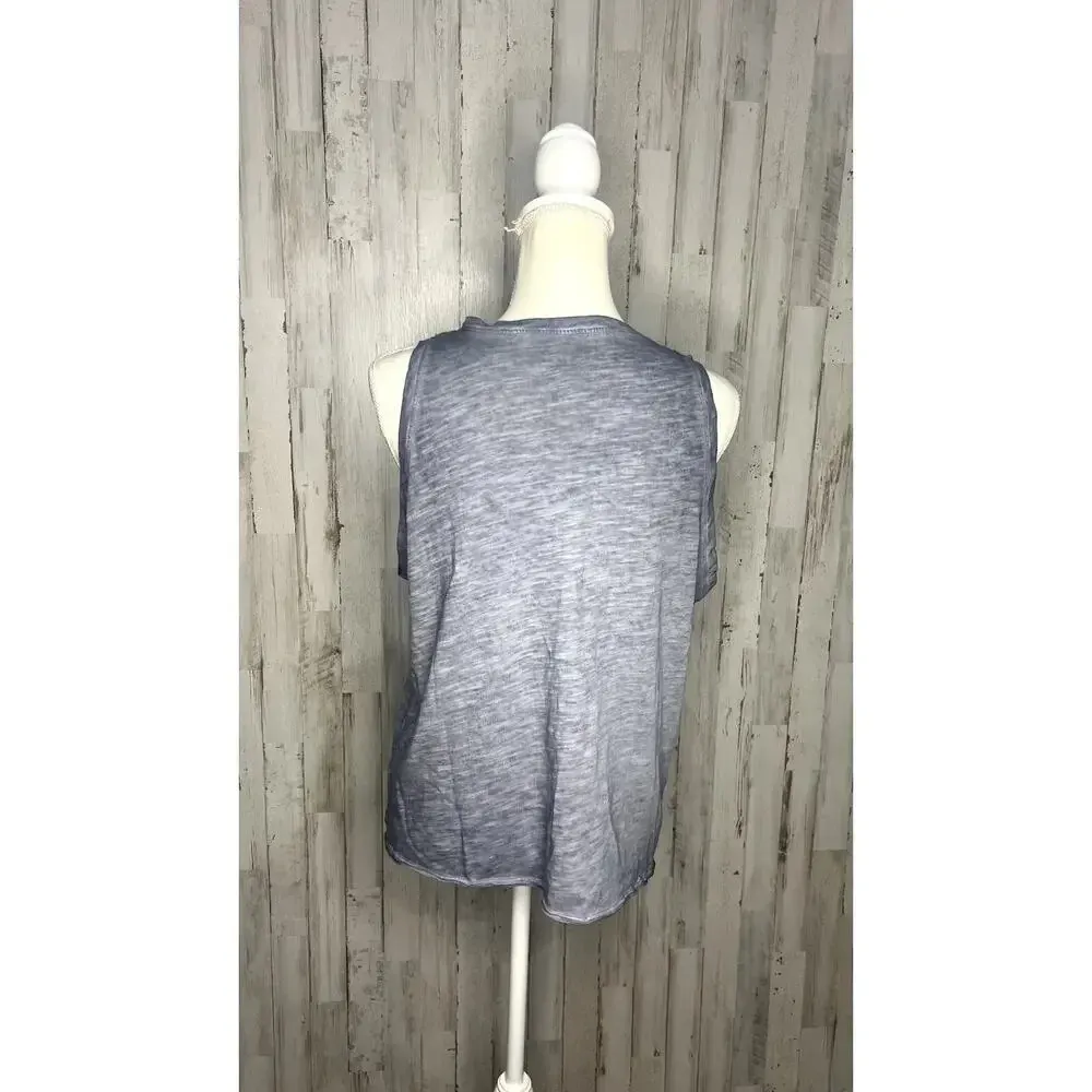 NWT UNC Tar Heels‎ Ombre Gray Sleeveless Tank Top Women's Large Summer Casual - Image 3
