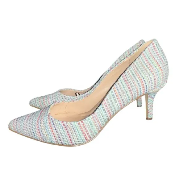 Charles by charles David awesome unique look textured multi colored pumps. New - Image 8