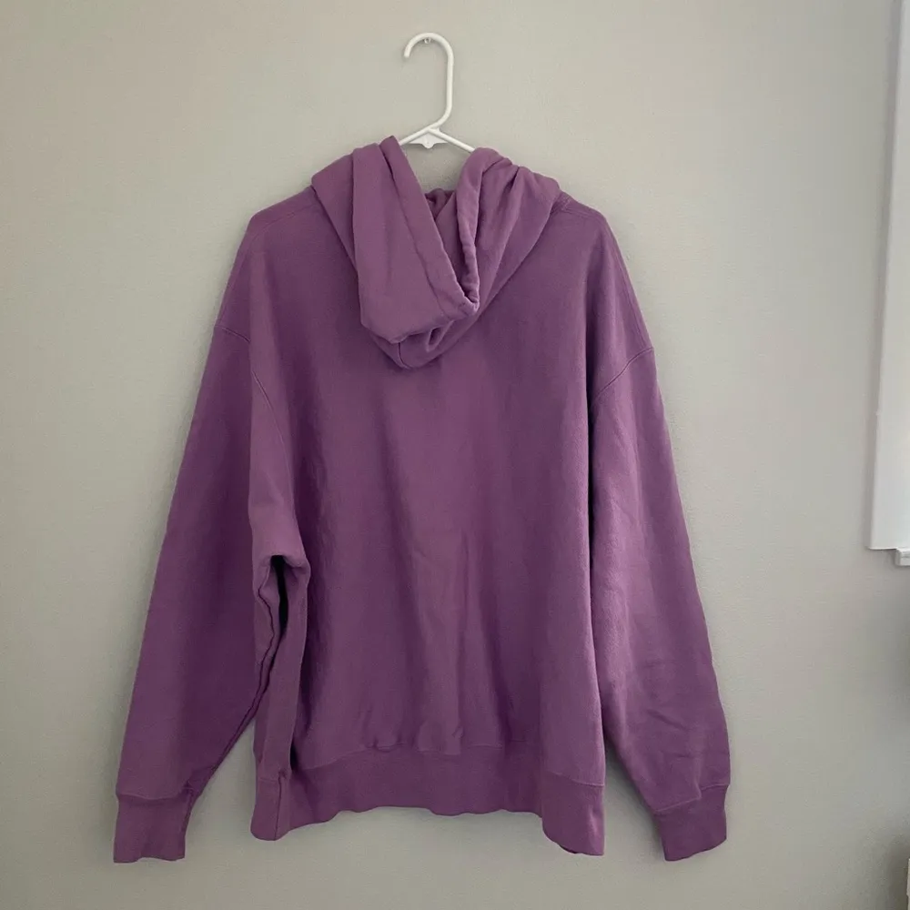 Champion Purple Oversized Reverse Weave Logo Hoodie Sweatshirt Size 2XL - Image 3