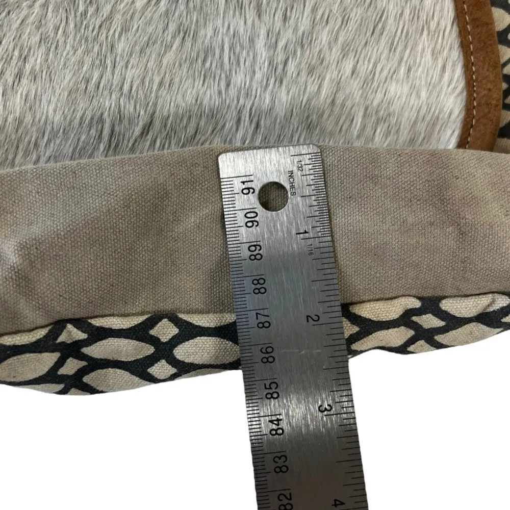 Myra Bag Hairon Flap Honey Bee Design Crossbody Purse Gray - Image 9