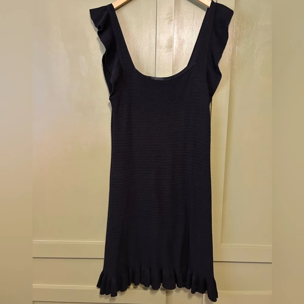 House of Harlow Woven Midi Dress sz xl Black - Image 2