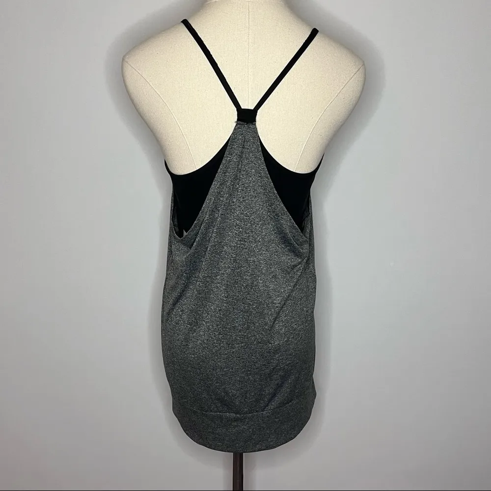CHAMPION C9 Loose Fit Gray Racer Back Tank Top Built-In Sports Bra Small - Image 6