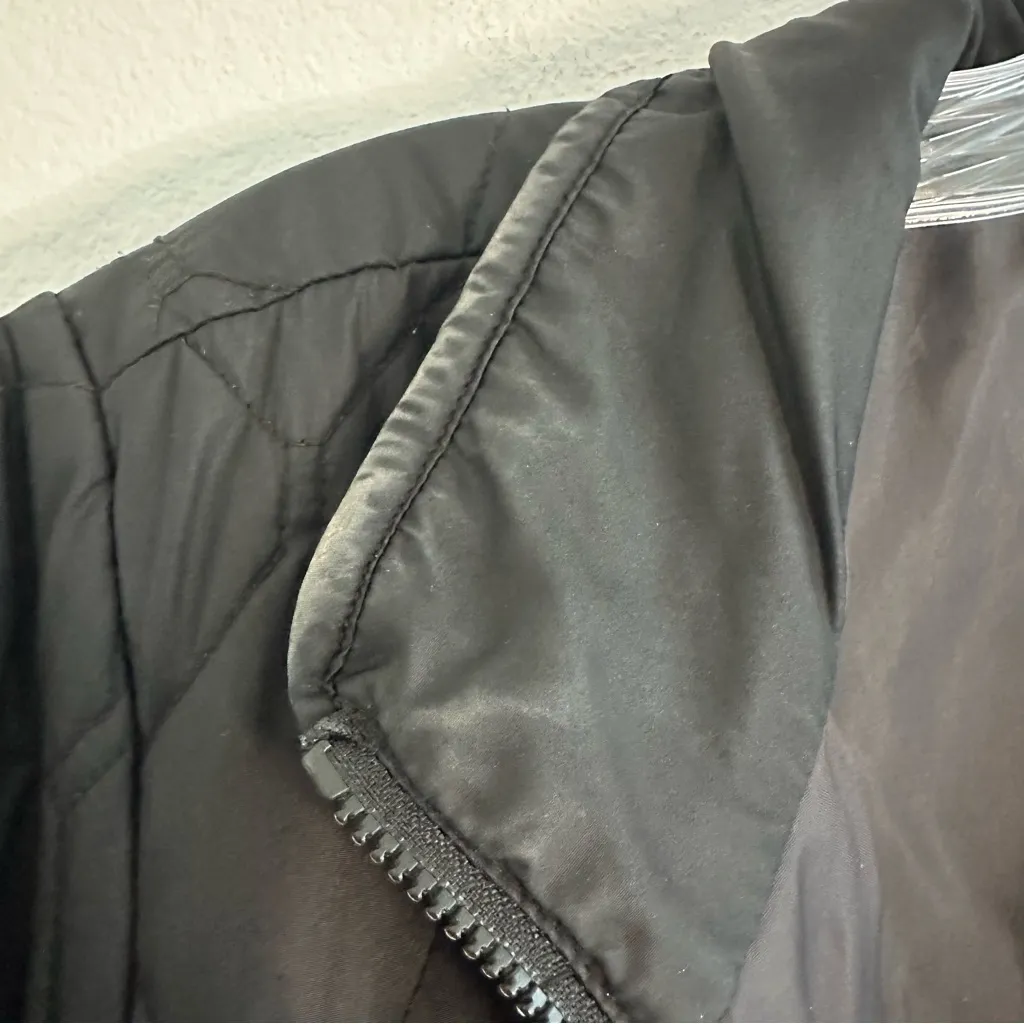 Eddie Bauer Black Quilted Puffer Jacket Size: M - Image 9