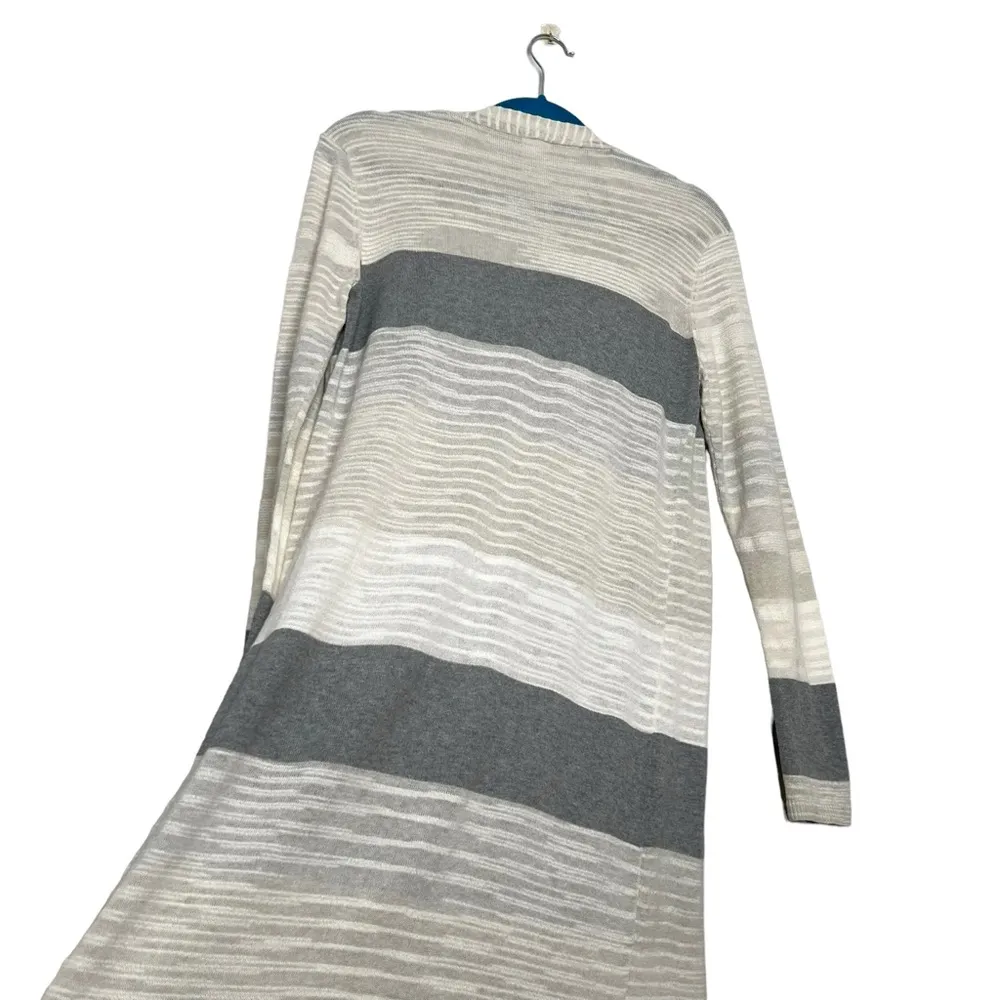 CABI Vineyard Striped Duster Long Line Cardigan Sweater - Image 12