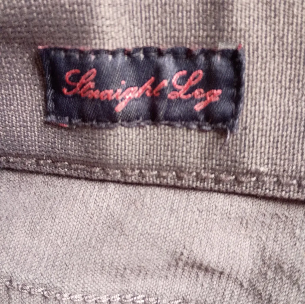 St.Johns Bay Gray‎ Women's Corduroy Pants Straight Leg Size 12 Cotton Blend - Image 7