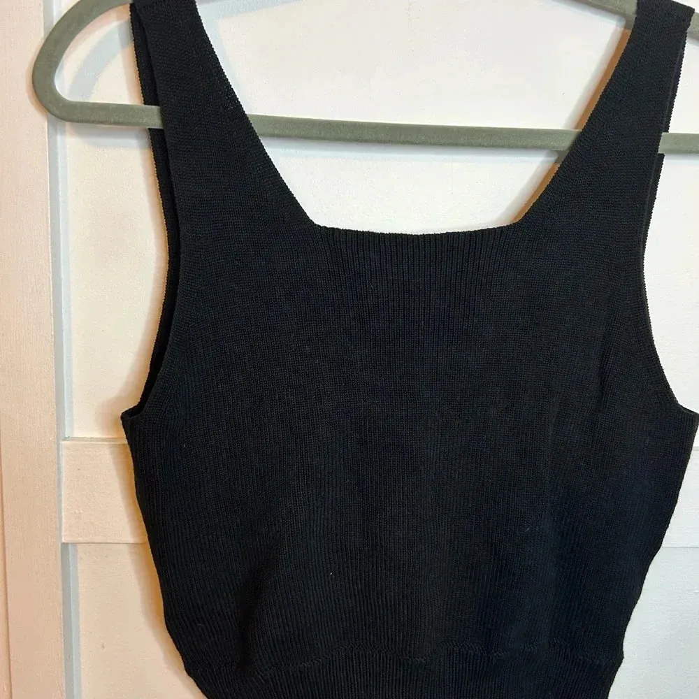 Nwt Lou & Grey Black Knit Sweater Tank - Image 6