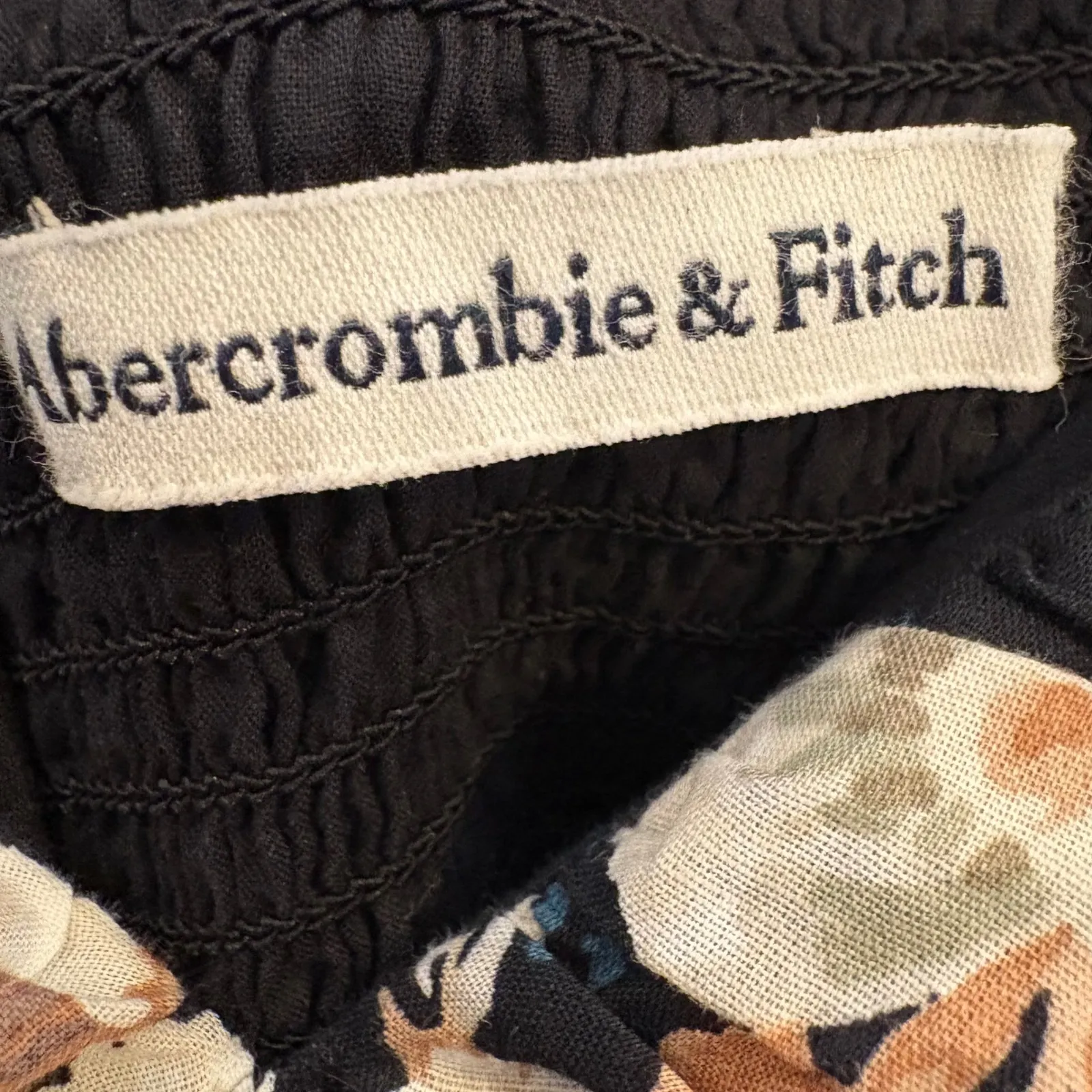 Abercrombie & Fitch Drama Puff Sleeve Ruched Mini Dress Size Medium - Image 5