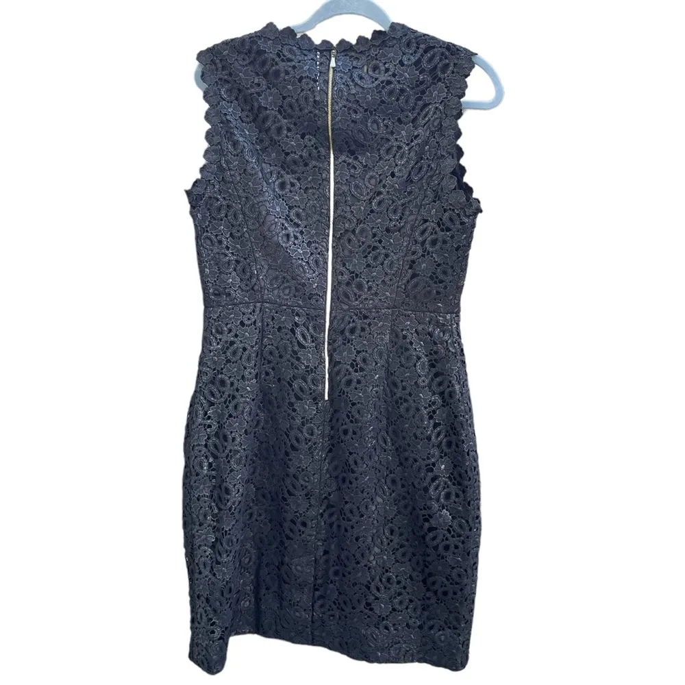 KATE SPADE BLACK SHIMMER CROCHET DRESS - Image 10