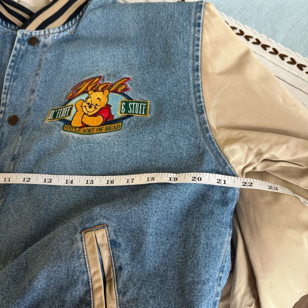 Vintage Winnie The Pooh Varsity Jacket ( Medium ? ) Disney - Image 3