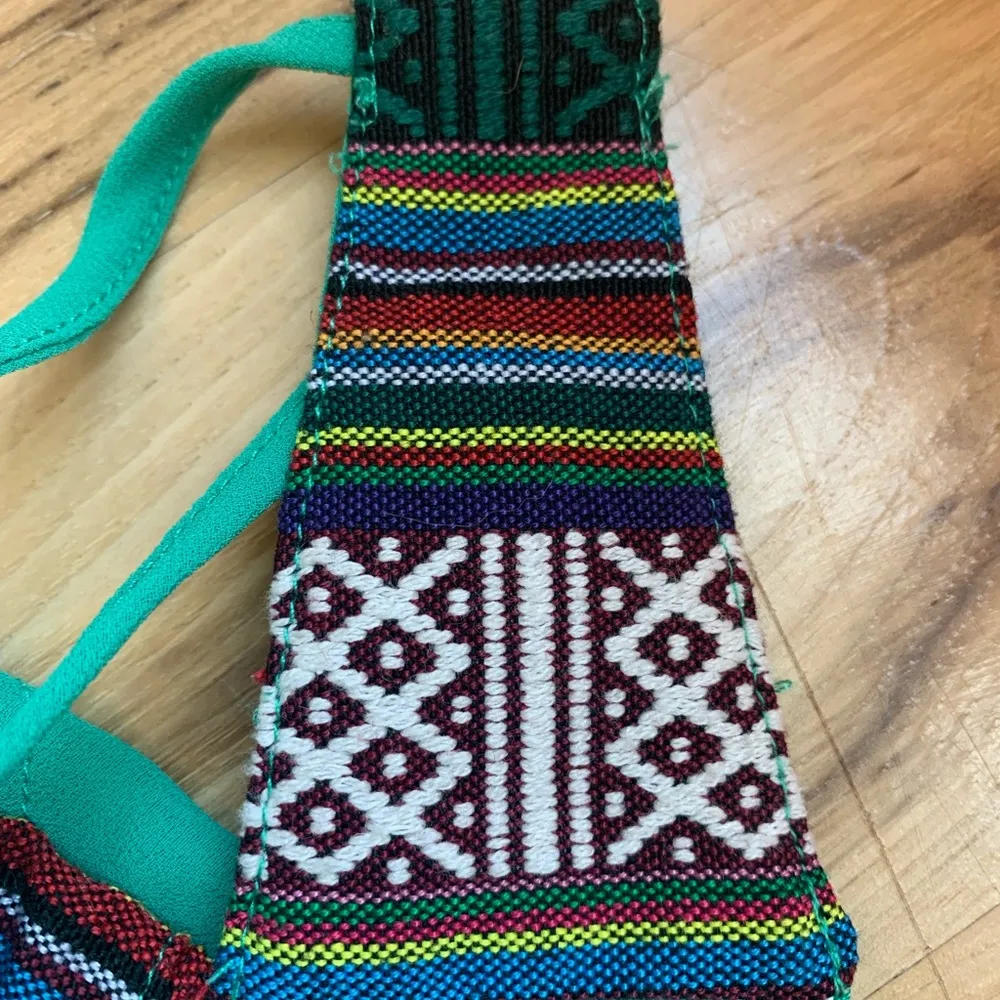 Ya Los Angeles Silk Tank Womens Large Top Needlepoint Open Back Flowy - Image 6