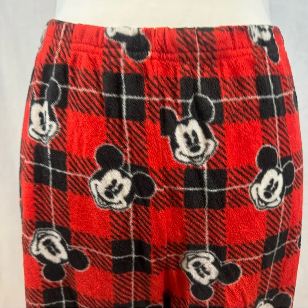 Mickey Mouse red plaid super soft fleece pajama lounge pants size 3XL - Image 3