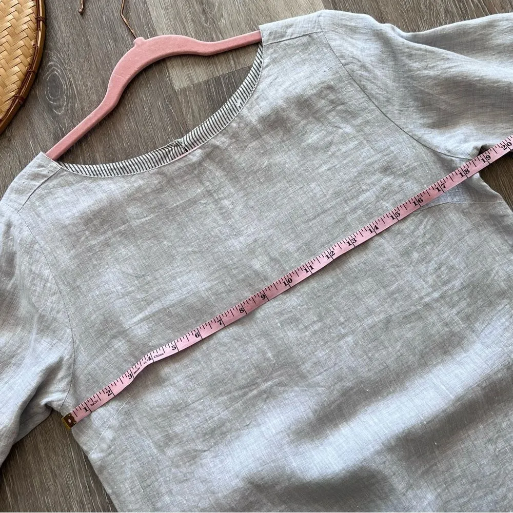 ROBERTA ROLLER RABBIT Women's Stone Emiko Dress 100% linen Women’s Size XS‎ - Image 7