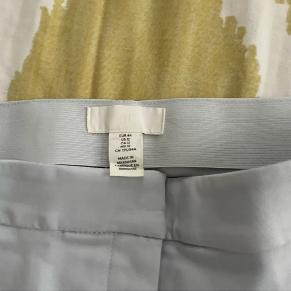 H&M light blue work trousers size 12 - Image 3