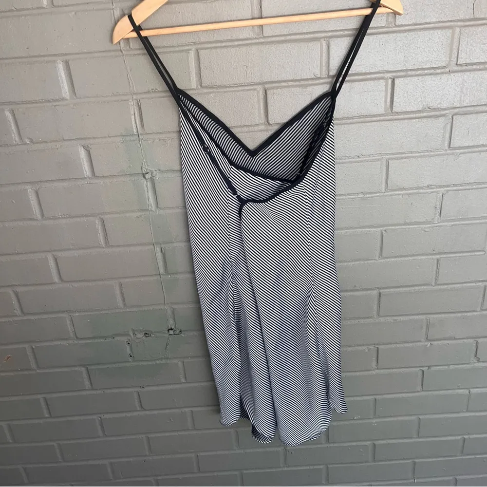 Vintage 1996 Victoria’s Secret Collection Black & White Stripe Slip Dress Size M - Image 7