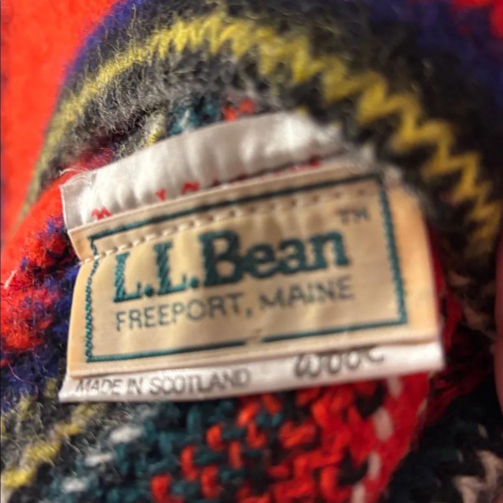 L.L. Bean Multicolor wool beret Red - Image 2