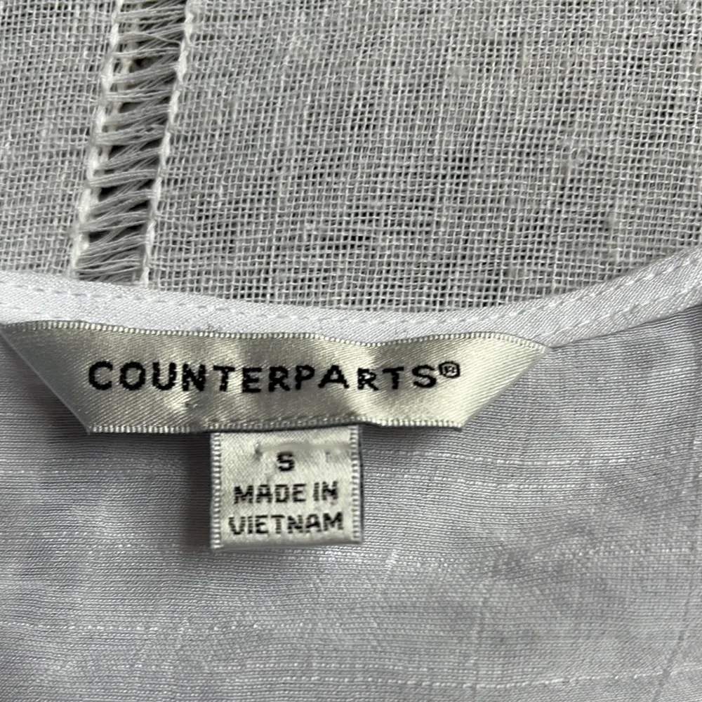 Counterparts White Peplum Blouse with Bell Sleeves - Image 6