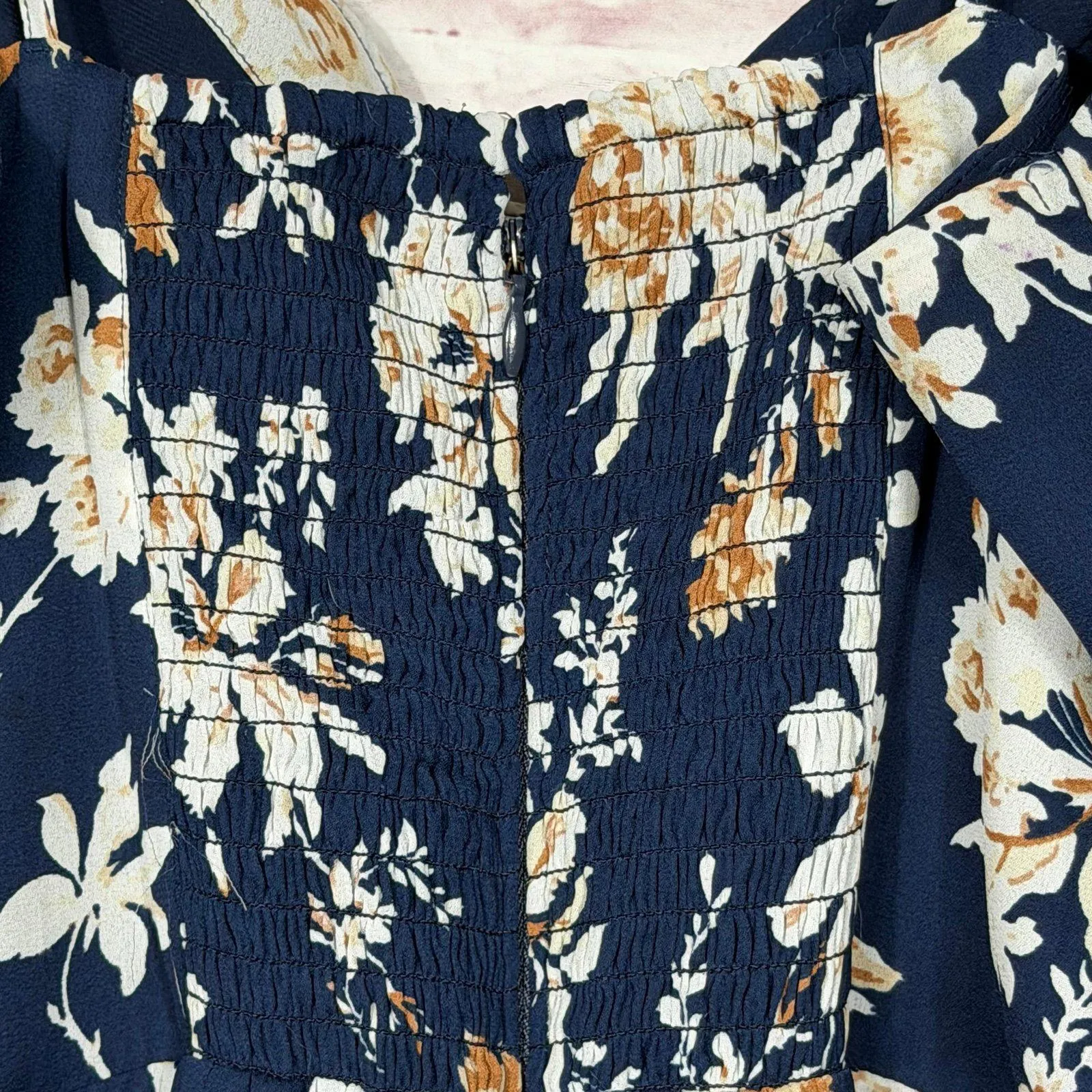 Abercrombie & Fitch Large Floral Camille Midi Dress - Image 6