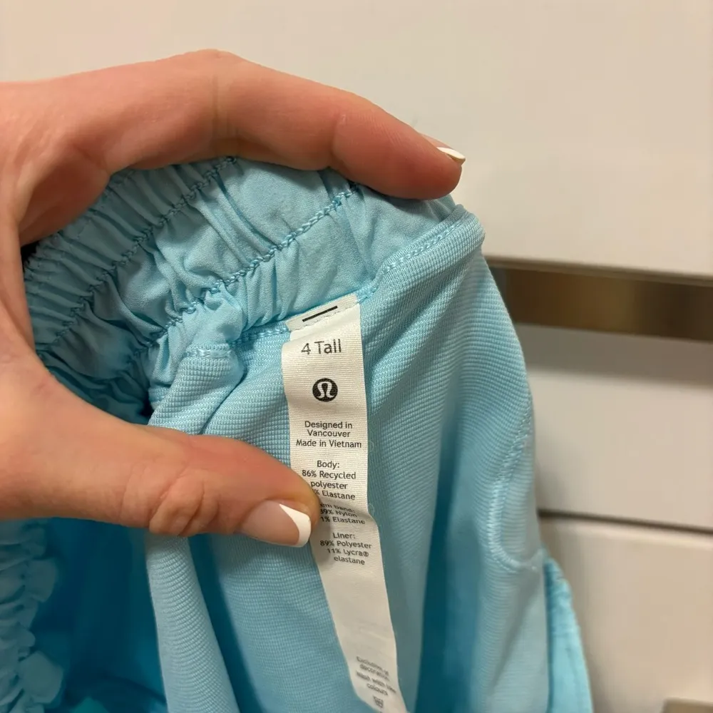 Lululemon Hotty Hot Shorts Long 4" Hydra Blue - Image 6