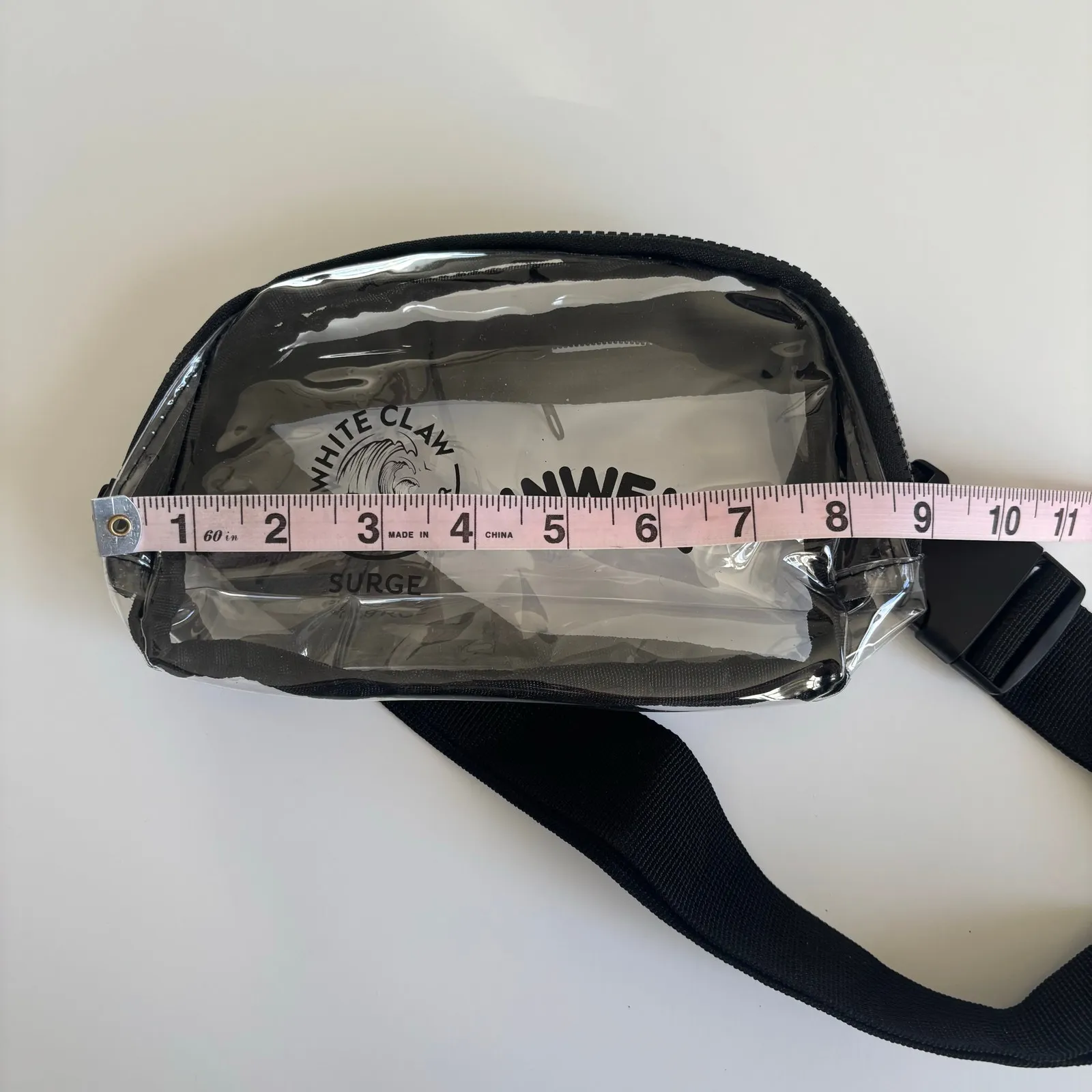 Alex Cooper Unwell x White Claw Black & Clear Fanny Pack Stadium Ready Bag - Image 2