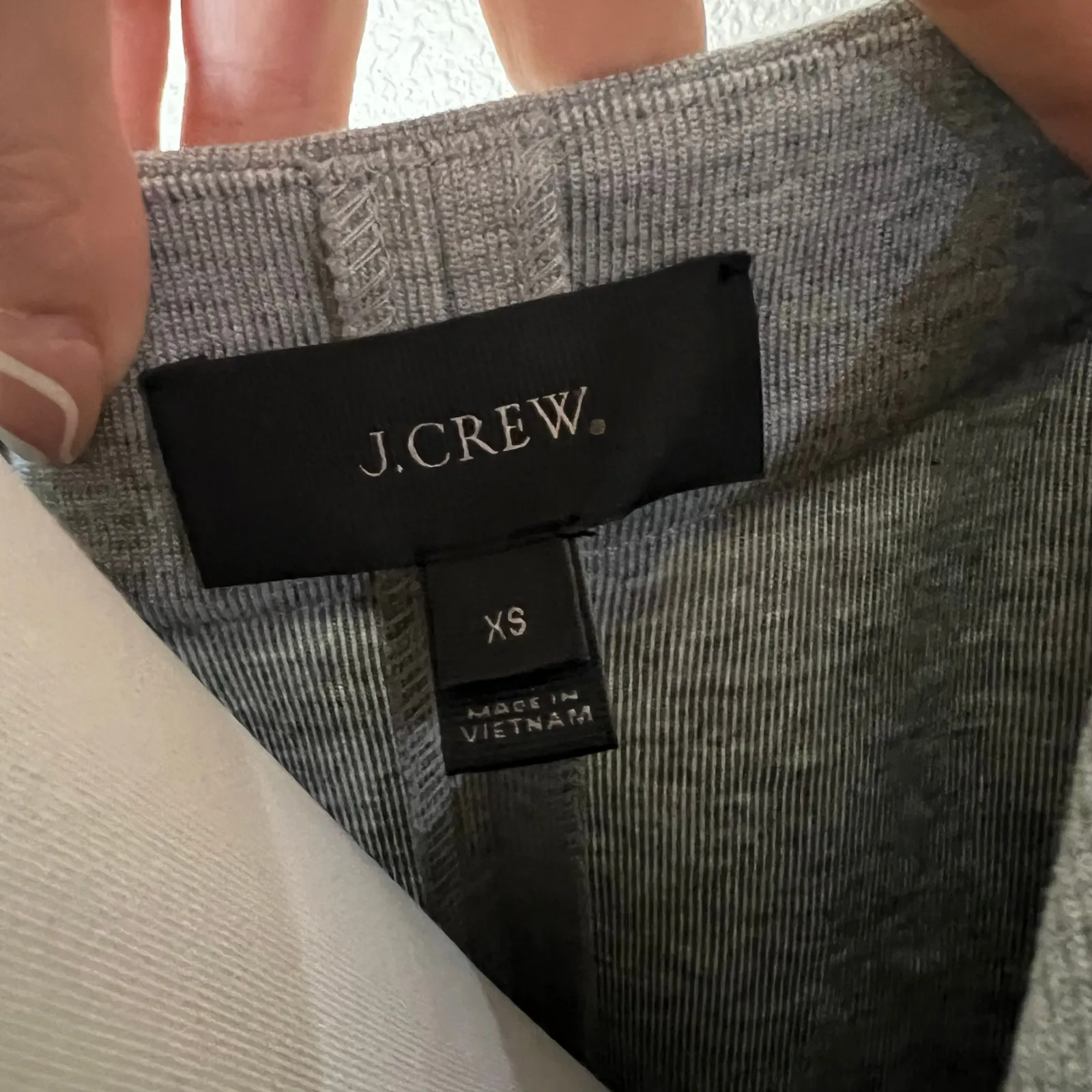J. Crew Belted sweatshirt blazer cardigan sweater in heather grey WOMENS XS - Image 2