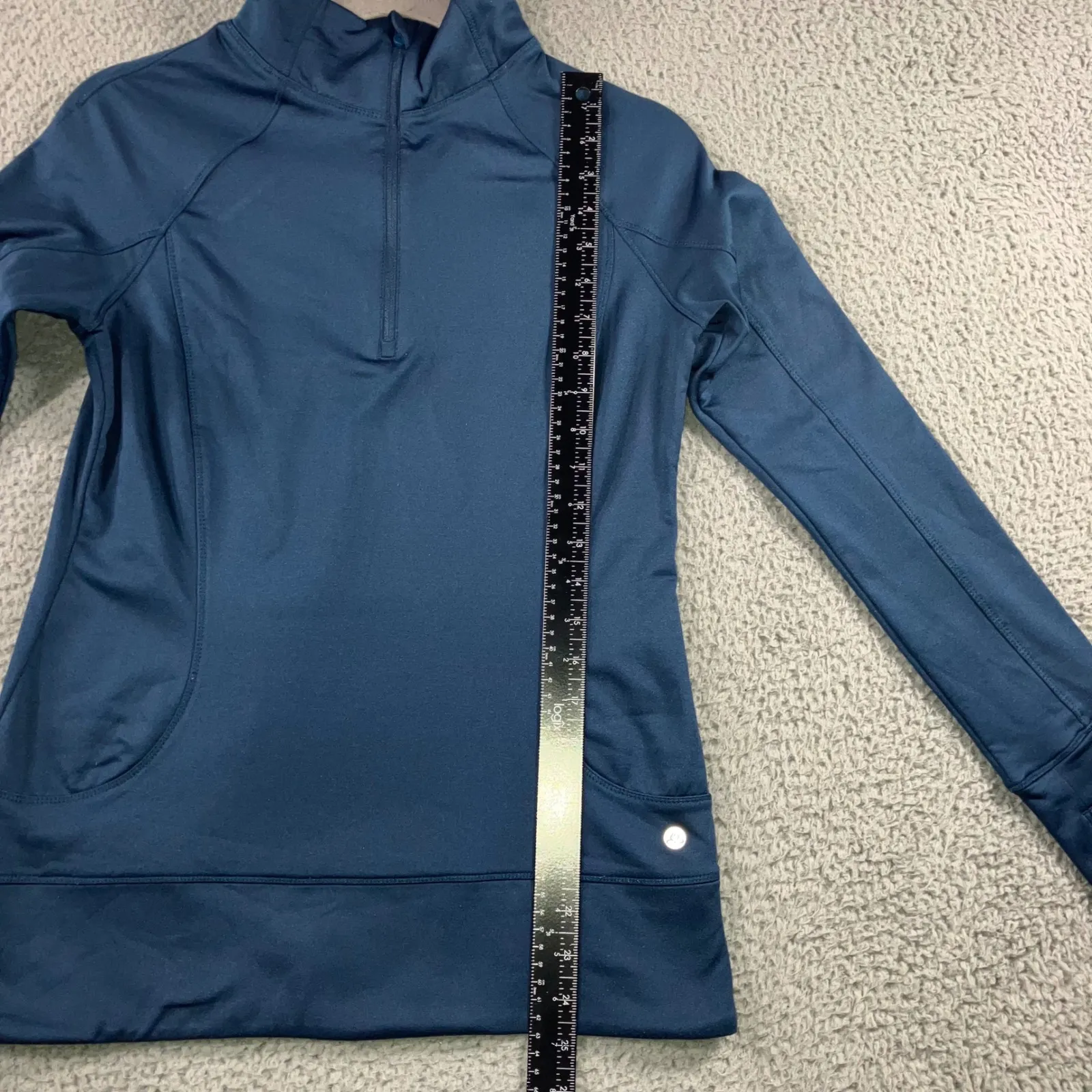 Apana Track Jacket Women Small 1/4 Zip Mock Neck Outdoor Running Yoga Workout - Image 5