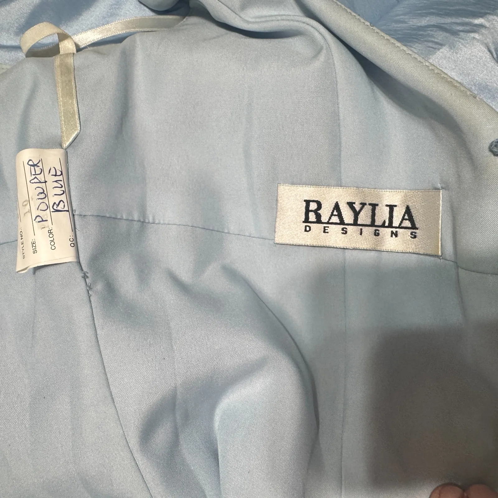 Powder Blue Prom Dress Princess Cinderella sz 6/8 Baylia designs Y2K Taffeta - Image 8