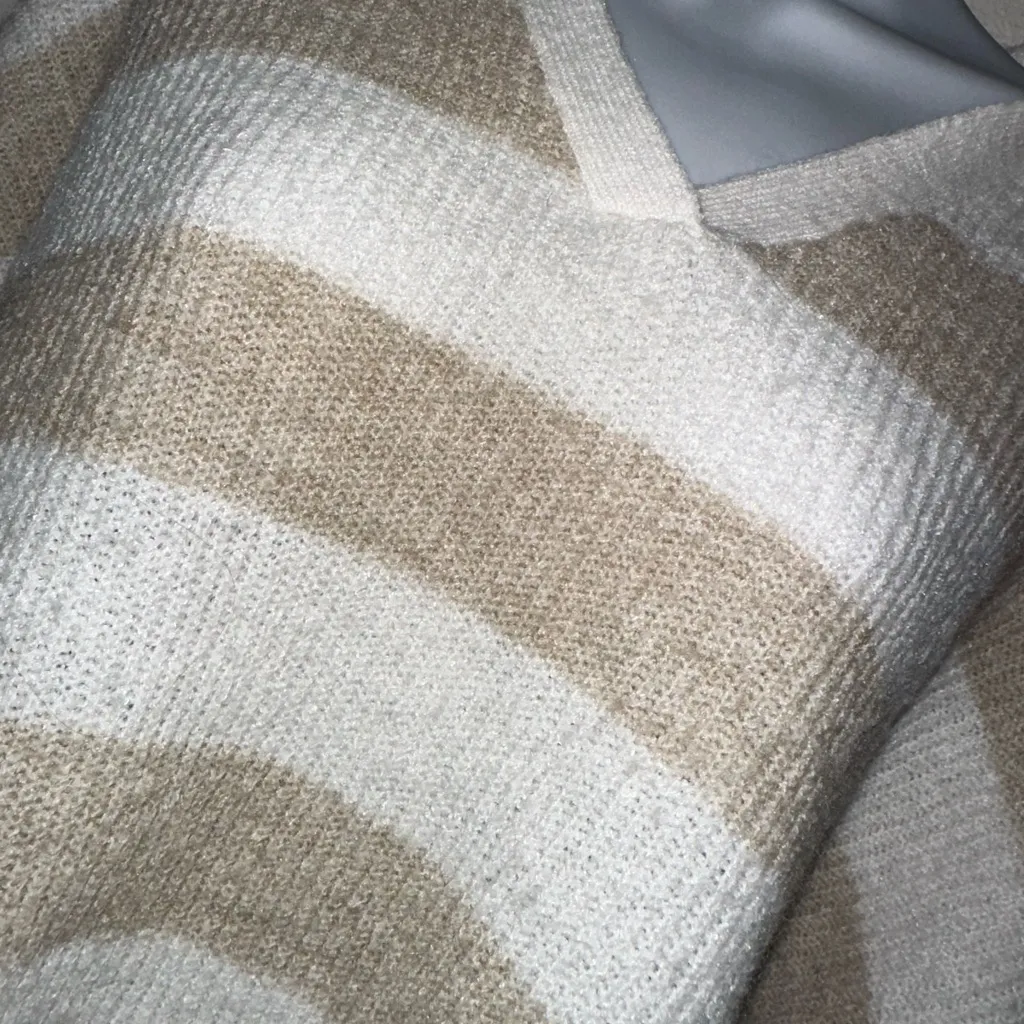 Jessica Simpson Striped Collared Knit Sweater - Image 2