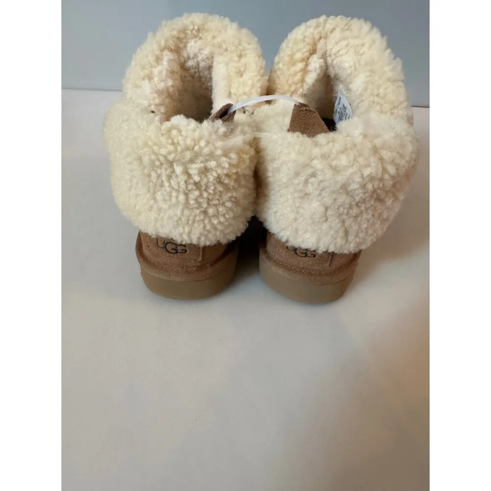 UGG Womens Classic Ultra Mini Braid Chestnut 10 - Image 4