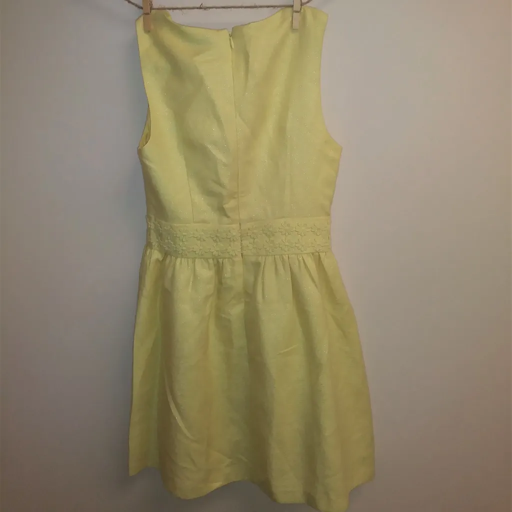 🌻Shimmery Yellow Vintage Vibes Sleeveless Dress🌻 - Image 3
