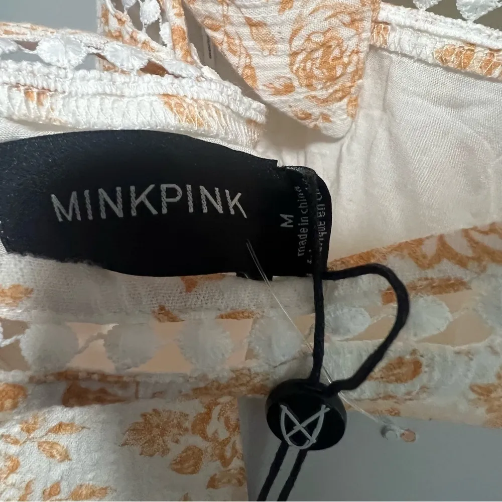 Mink Pink - Kiss the Stars Mini
Dress in Golden New with Tags - Image 5