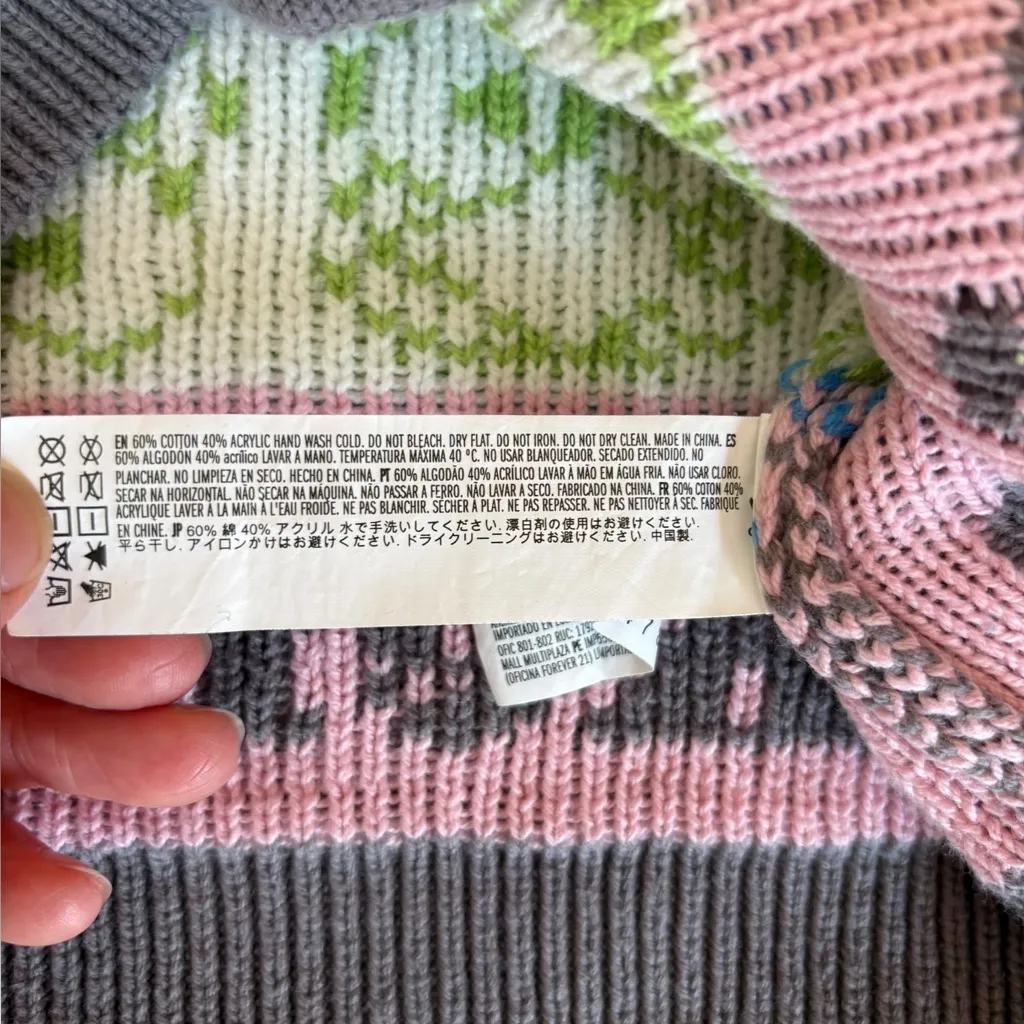 Forever 21 Keroppi x Hello Kitty Cropped Knit Sweater Vest Womens Size Small - Image 8