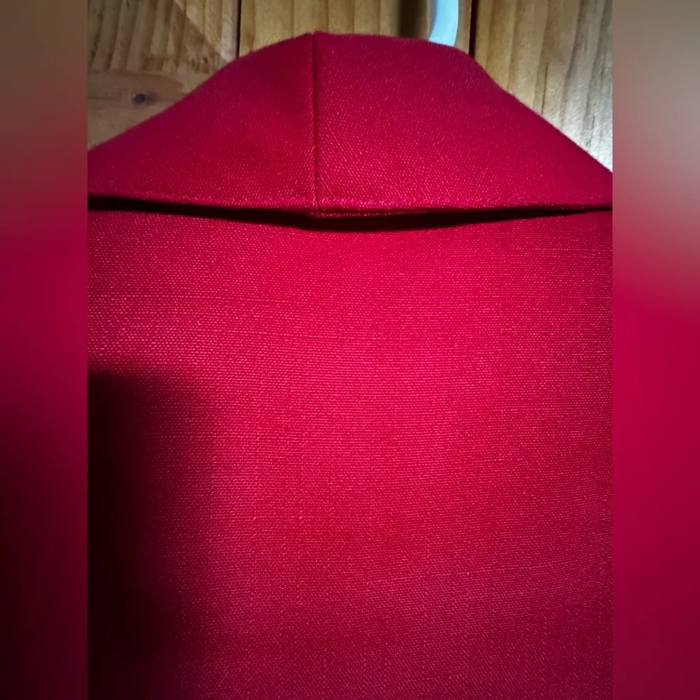 Sag Harbor Red Blazer Tailored Professional Style Size 12 - Image 7