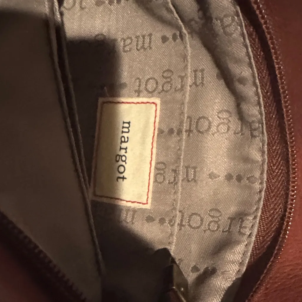 Margot Chestnut Leather Crossbody Bag Brown - Image 6