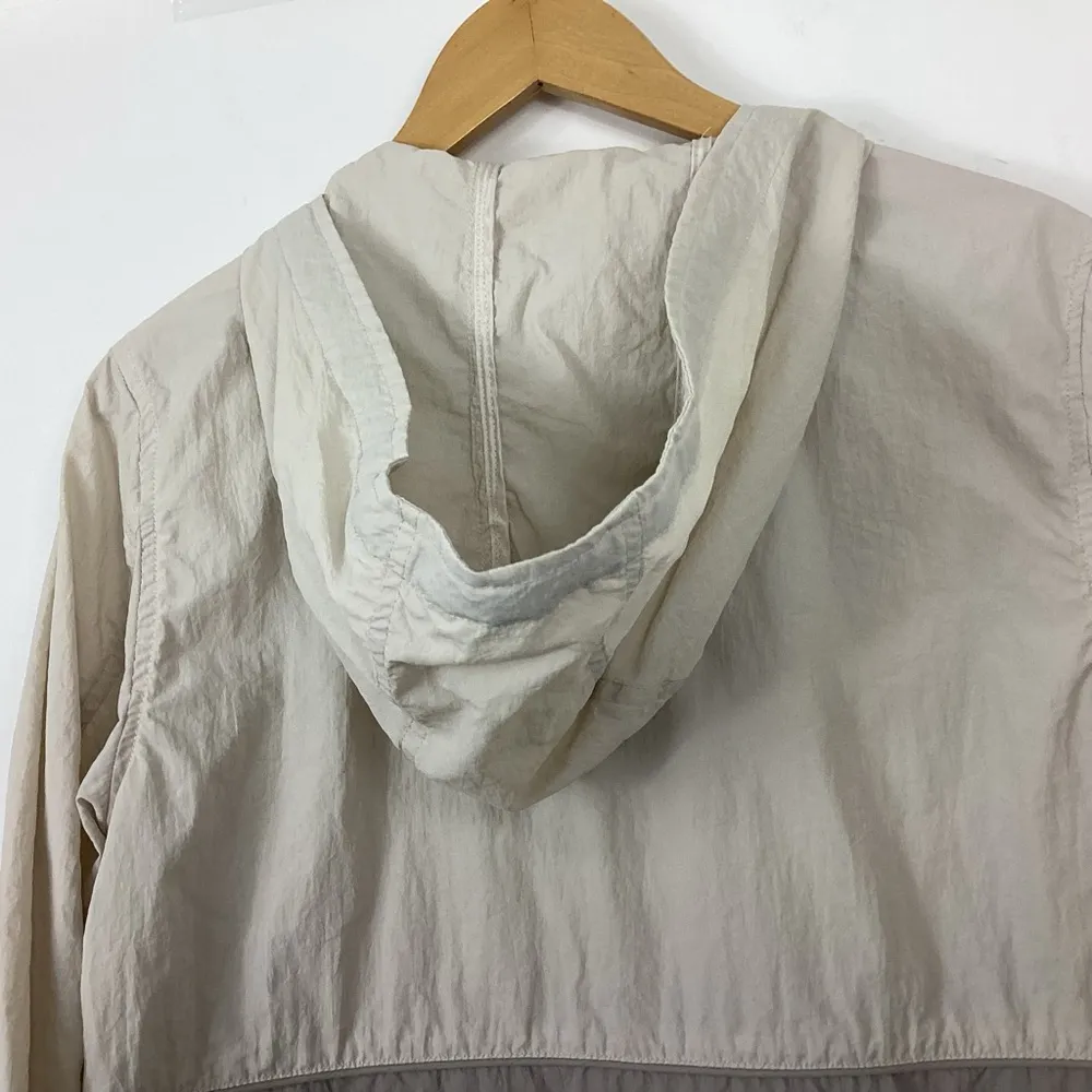 Thread & Supply Quarter Zip Windbreaker Size Medium Gray - Image 7