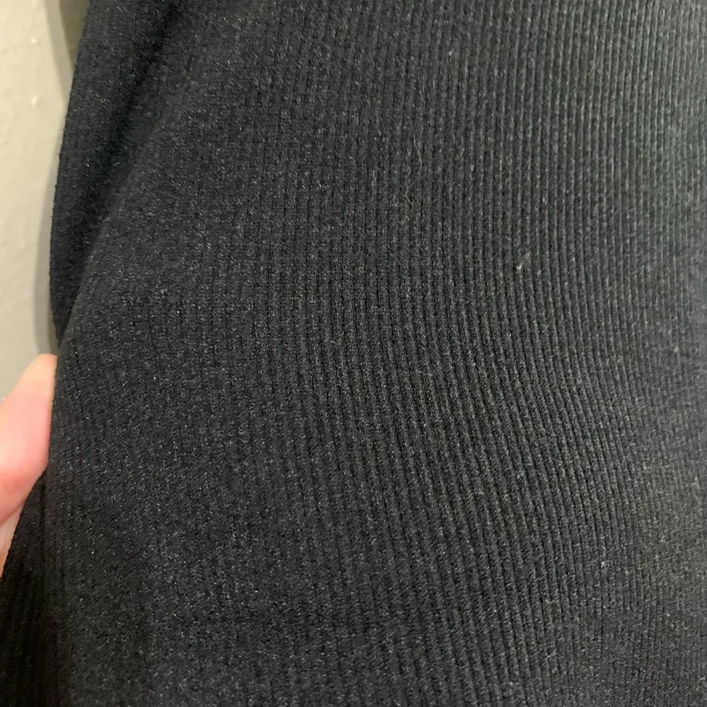 Black Ribbed Romper Size L - Image 3