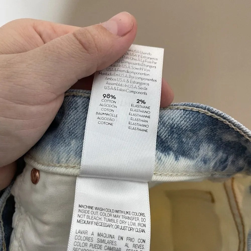 Mother Superior The Dutchie Dante’s Garden Blue White Bleach Wash Jeans 27 - Image 10