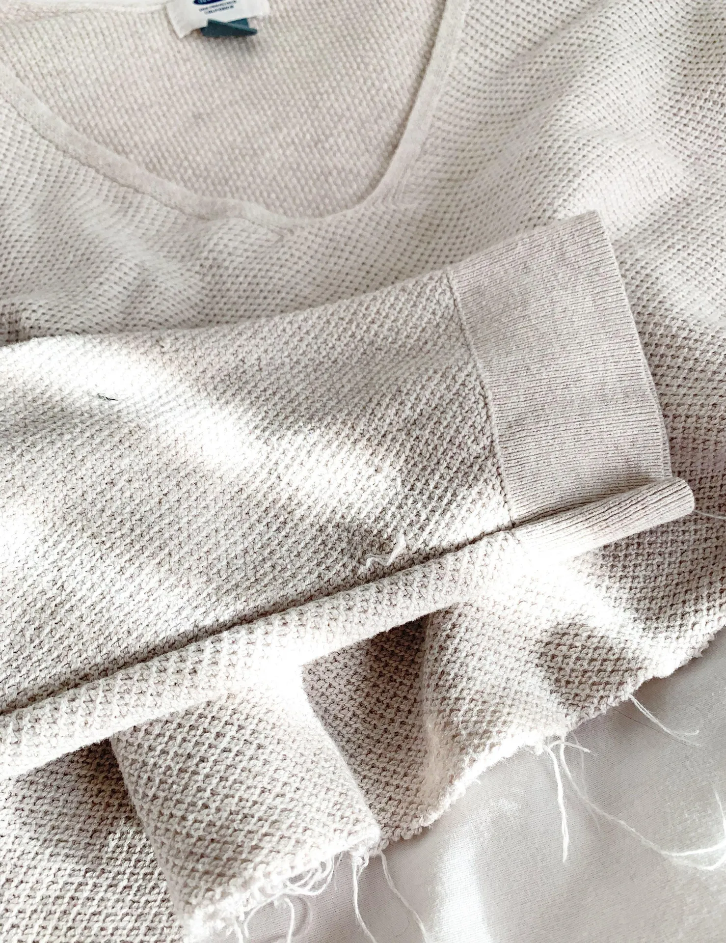 Old Navy Crop Frayed Edge Sweater - Image 3