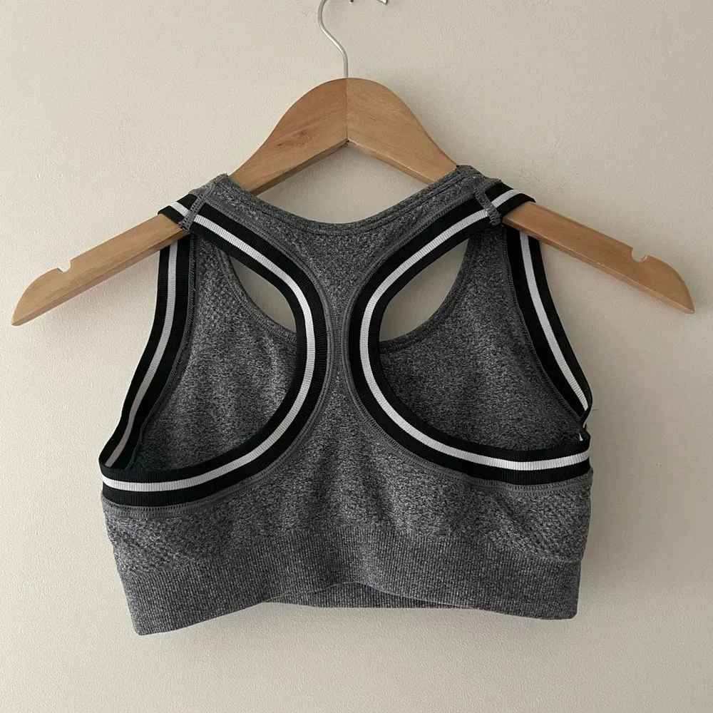 Puma Charcoal Gray Sports Bra With Padding - Image 3