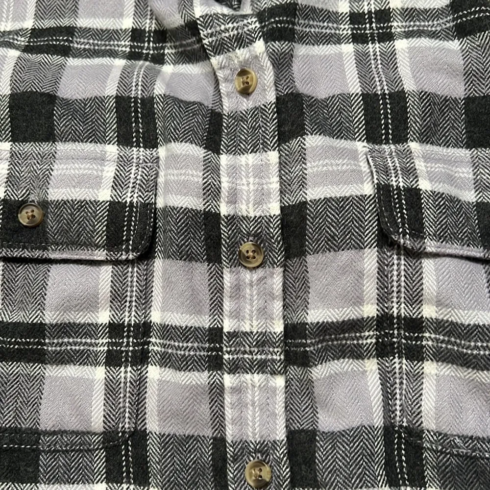 American Eagle Ahh-Mazingly Soft Classic Fit Plaid Button Down Shirt Large - Image 4