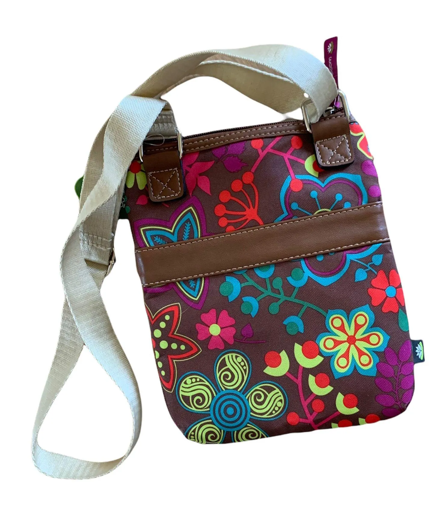 Crossbody Bag Shoulder Purse NWT Karma Bloom Multisection - Image 3
