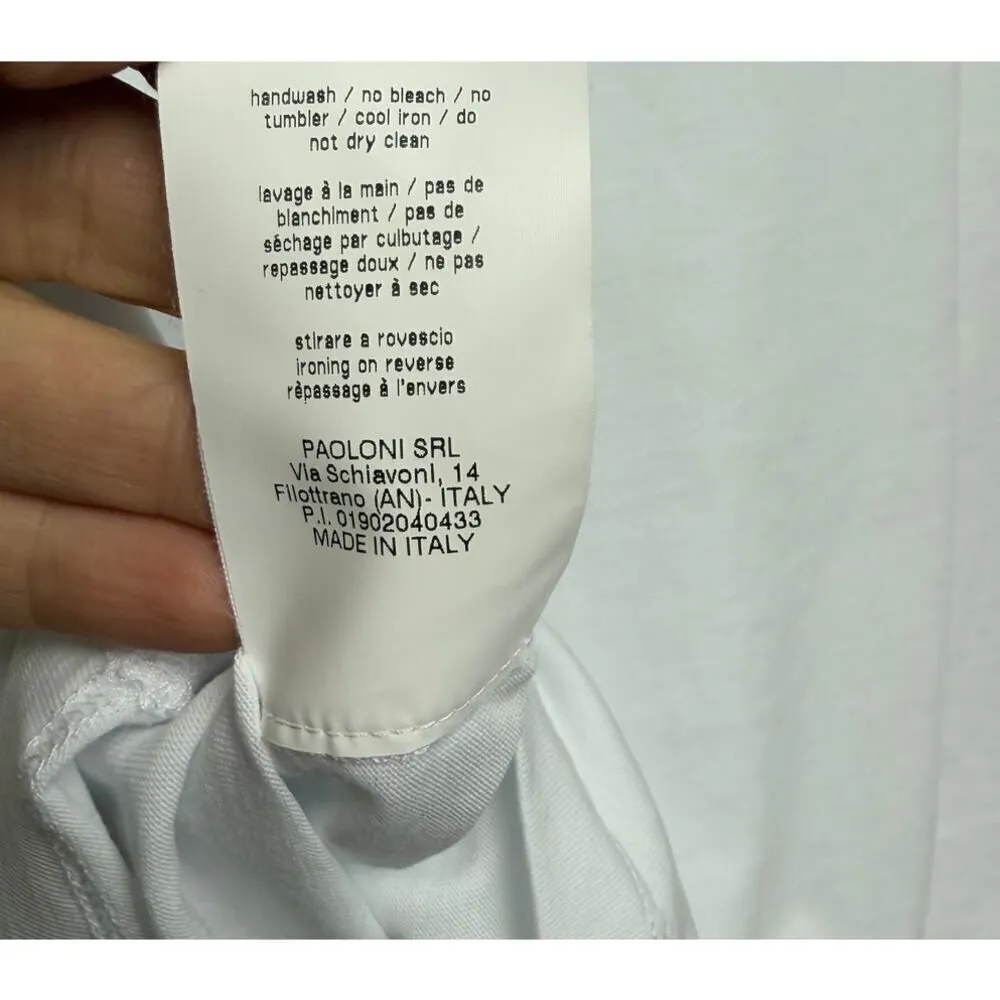 MSGM Milano White Ruffle Tee Sz. XS - Image 6