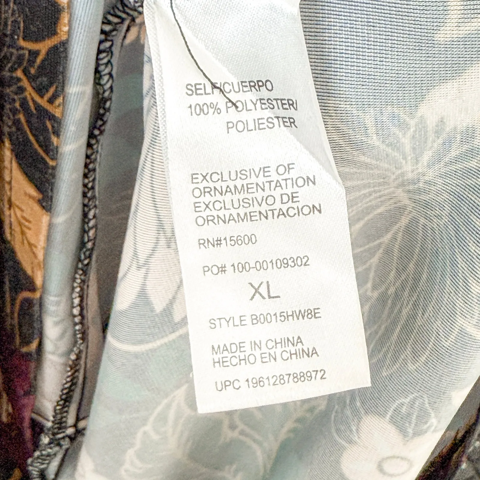 Democracy Women Cami Top Size XL Black Floral Satin Lace Trim Boho Dark Romantic - Image 6